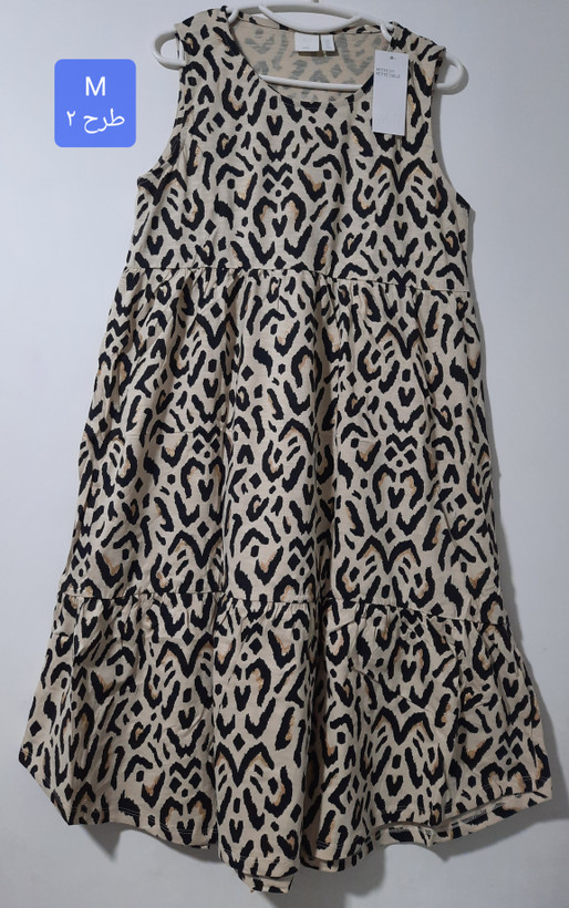 سارافون زنانه نخ پنبه وارداتی برندH&M