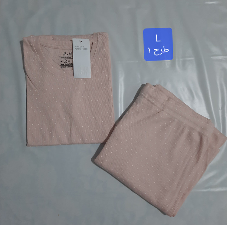 تیشرت و شلوار کبریتی زنانه وارداتی برند h&m