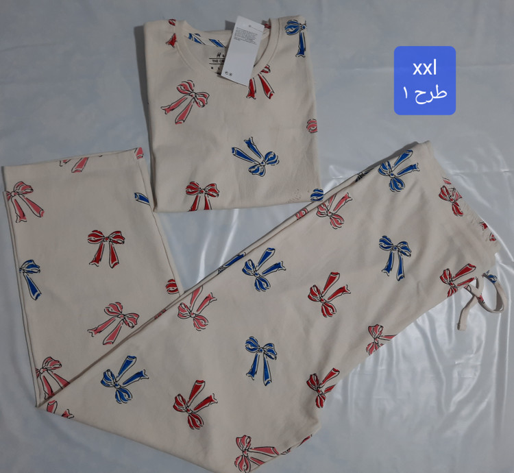 تیشرت و شلوار کبریتی زنانه وارداتی برند h&m