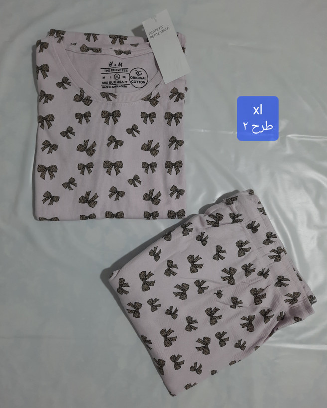 تیشرت و شلوار کبریتی زنانه وارداتی برند h&m