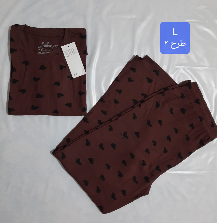 تیشرت و شلوار کبریتی زنانه وارداتی برند h&m