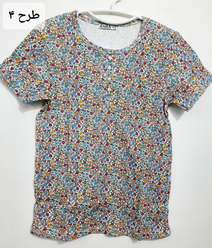 تیشرت وارداتی کبریتی نخ پنبه سایز M برند zara