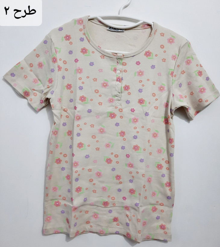 تیشرت کبریتی نخ پنبه وارداتی برند zara سایز xxl