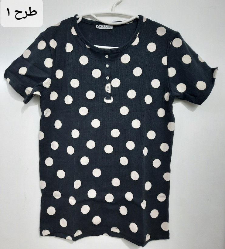 تیشرت کبریتی نخ پنبه وارداتی برند zara سایز xxl