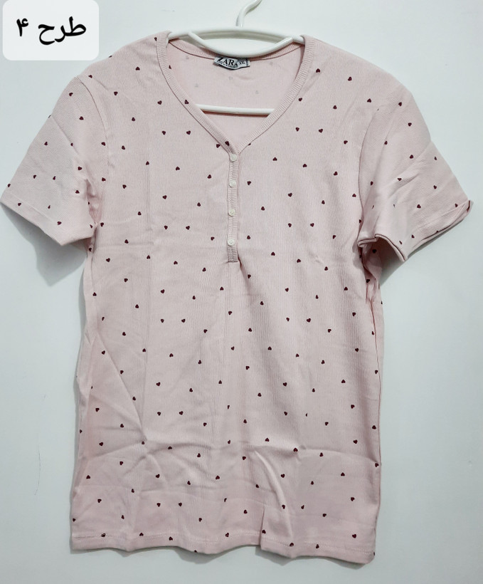 تیشرت کبریتی نخ پنبه وارداتی برند zara سایز xxl