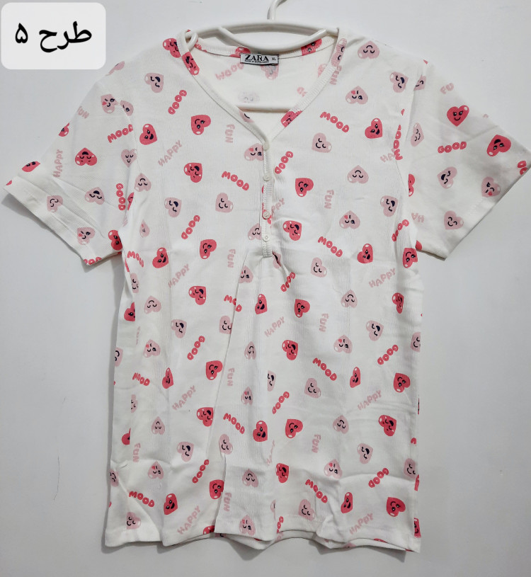 تیشرت کبریتی نخ پنبه وارداتی برند zara سایز xL