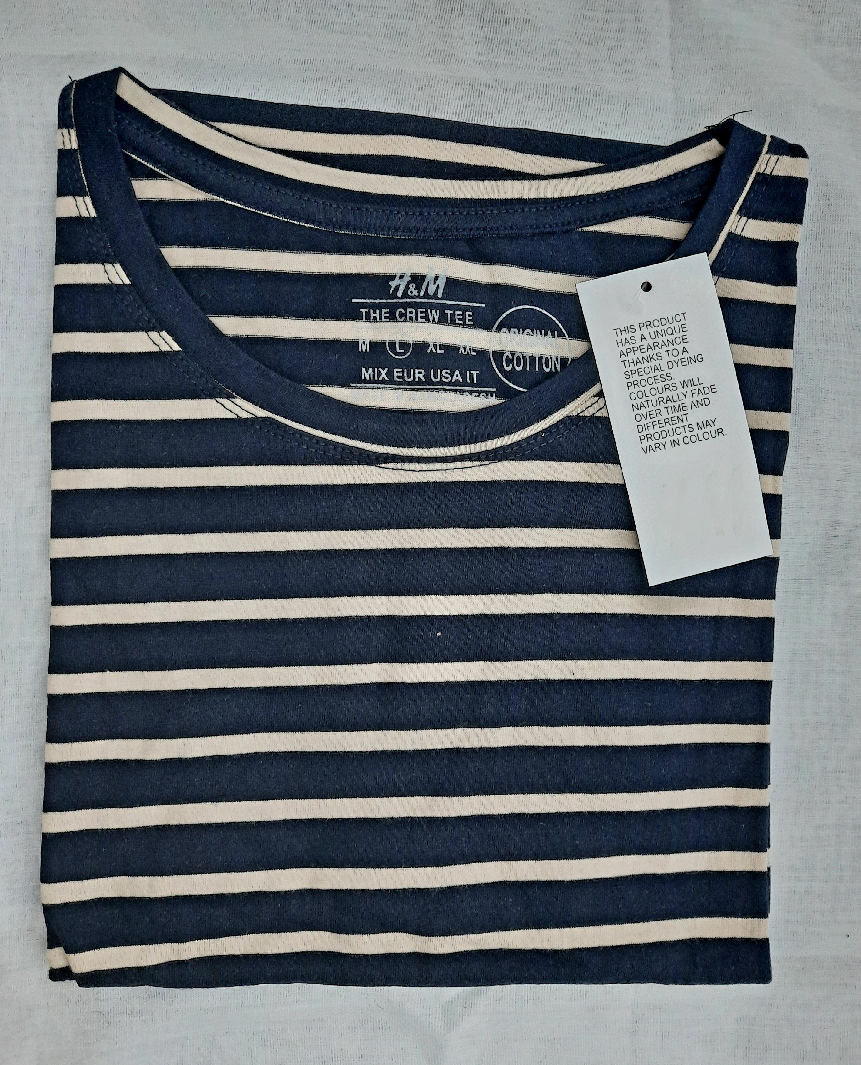 تیشرت رینگی زنانه  نخ پنبه وارداتی H&M